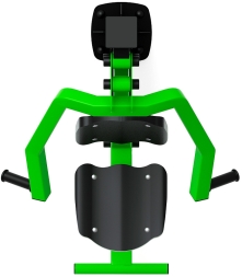 Жим от груди (зеленый) - Уличный тренажер - СТ 006-12.И1, фото 5 Жим от груди (зеленый) - Уличный тренажер - СТ 006-12.И1, фото 5