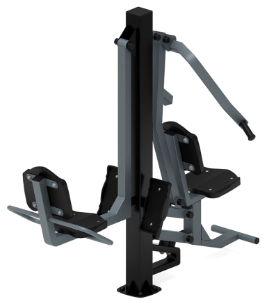 Жим ногами + жим от груди (серый) - Уличный тренажер - СТ 037-13, фото 2