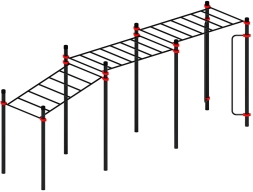 Воркаут ЛОВ 89 красный ВТ 101.11-01, фото 3
