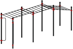 Воркаут ЛОВ 89 красный ВТ 101.11-01, фото 4