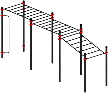 Воркаут ЛОВ 89 красный ВТ 101.11-01, фото 1