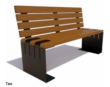 Скамейка уличная «Симферополь» без подлокотников, Сосна 3 м Скамейка уличная «Симферополь» без подлокотников, Сосна 3 м