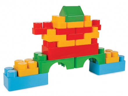 Конструктор из 60 деталей Pilsan Jumbo Magic Blocks (03-227), фото 4