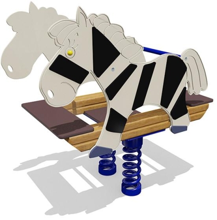 Качели-балансир на пружине Зебра 04514 для детской площадки, фото 1