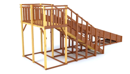 Зимняя горка Савушка Зима 6, фото 4