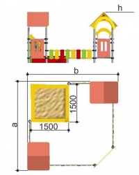 Песочный дворик Romana 109.05.00 для детской площадки, фото 2