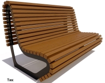 Скамейка парковая Лондон, Лиственница 0,6 м Скамейка парковая Лондон, Лиственница 0,6 м