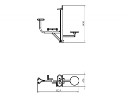 Уличный тренажер TORUDA &quot;Велосипед + Твистер стоя&quot;, фото 2