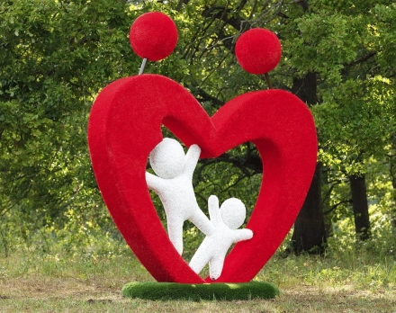 Топиари стела Семья - газон Deluxe+Eco, фото 2