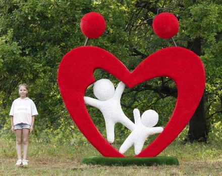 Топиари стела Семья - газон Deluxe+Eco, фото 3