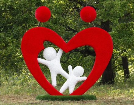 Топиари стела Семья - газон Deluxe+Eco, фото 1