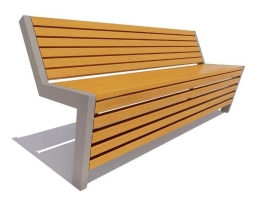 Парковая скамейка Техно, Сосна (брус 30х60) 1,8 м, фото 1