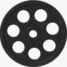 Диск JOHNS обрезиненный 10кг., d51мм., черный Диск JOHNS обрезиненный 10кг., d51мм., черный