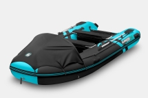 GLADIATOR E 380 PRO AIR Черно-бирюзовый моторная лодка ПВХ НДНД