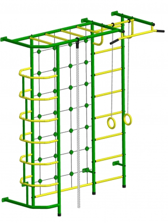 Детский спортивный комплекс Пионер С5С зелёно/жёлтый, фото 1