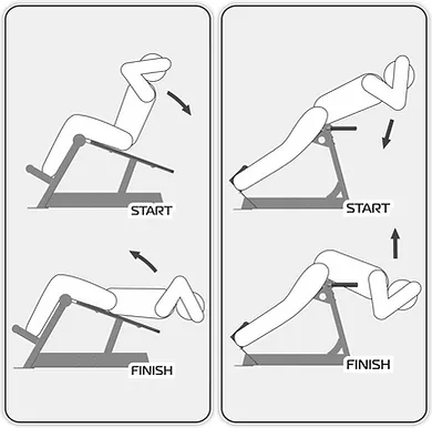 НВВ-023Z Скамья для пресса и гиперэкстензия, фото 2