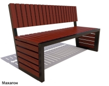 Скамейка парковая Аллея, Лиственница 1,8 м