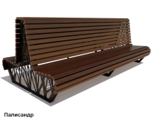 Скамейка уличная Ессентуки, Лиственница 1,8 м