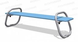 Скамейка Romana 057.56.00 без спинки для улицы, фото 4