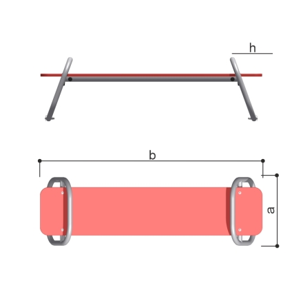 Скамейка Romana 057.56.00 без спинки для улицы, фото 5