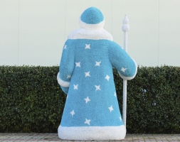 Топиари Дед Мороз с посохом - газон Eco, фото 3