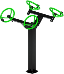 Рули (положение стоя) зеленый - Уличный тренажер - СТ 101-12, фото 4