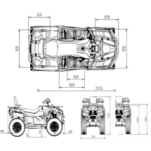 Квадроцикл Bizon YK450EL EPS