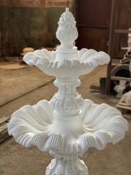 Фонтан классический двухъярусный белый, фото 4