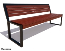 Скамейка парковая Вокзал, Сосна 2 м Скамейка парковая Вокзал, Сосна 2 м