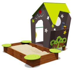 Песочный дворик Домик звездочета 05204 для детской площадки, фото 1 Песочный дворик Домик звездочета 05204 для детской площадки, фото 1