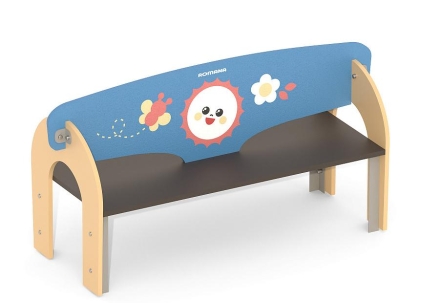 Детская скамья Romana 302.18.00-02 двусторонняя для игровой площадки, фото 1