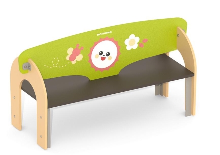 Детская скамья Romana 302.18.00-02 двусторонняя для игровой площадки, фото 2