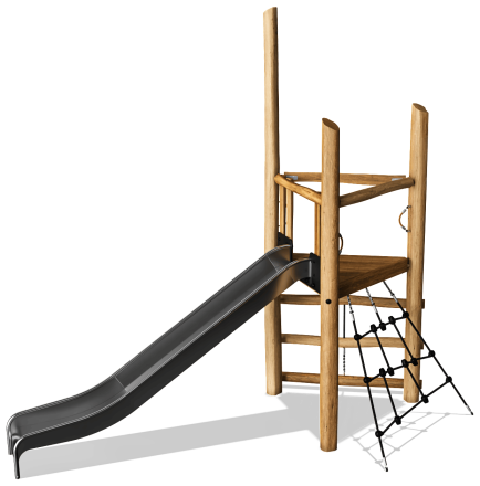 Комплекс для лазания Вышка пожарного с горкой, фото 1