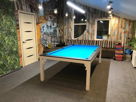 БИЛЬЯРДНЫЙ СТОЛ "СВЯТОСЛАВ" 5 ФУТОВ ХАЙ-ТЕК- STYLE (пирамида), фото 2