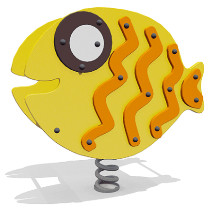 Качалка Рыбка ВСТ 2251 на 1 пружине для детской площадки, фото 1