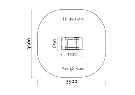 Качели-балансир на пружине Бабочка 04511.21 для детской площадки, фото 3