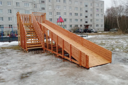 Зимняя горка Савушка Зима 8, фото 9