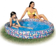 Бассейн надувной Цветы 102*20 см BW51011