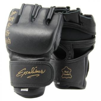 Перчатки ММА Excalibur Model 655 Cowhide Black, фото 1