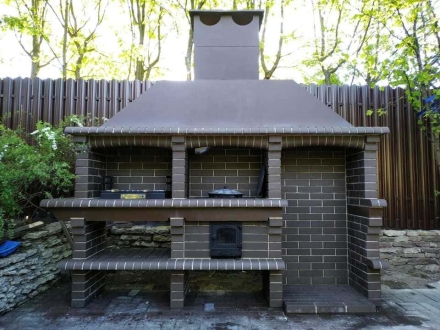 Печь Аристократ 832 Прямоугольный кирпич графитовый серый, фото 1