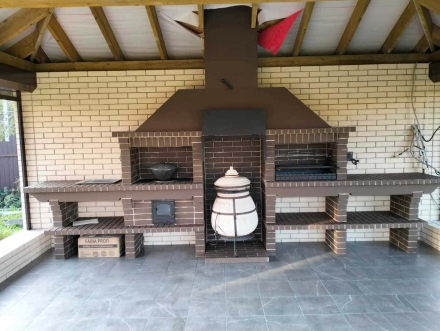 Печь Аристократ 832 Прямоугольный кирпич графитовый серый, фото 5