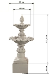 Фонтан классический двухъярусный, фото 8