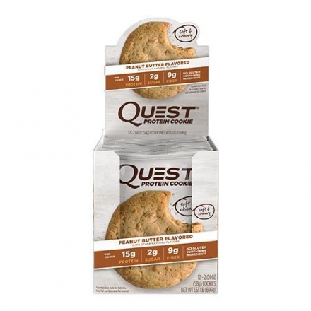 Печенье Quest Cookie Peanut Butter Cookie (12 шт), фото 1