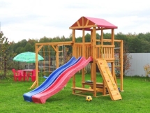 Детская игровая деревянная площадка для дачи "Мадрид 7" Детская игровая деревянная площадка для дачи "Мадрид 7"