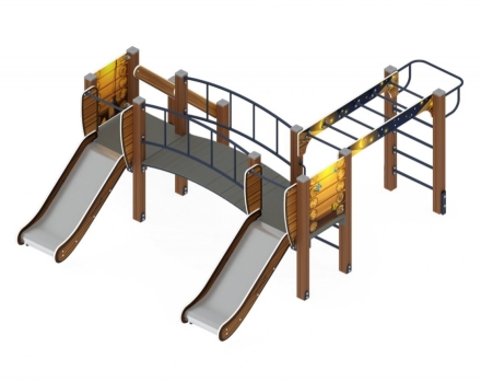 Детская игровая площадка Карапуз Эко ДИК 1.001.04-02 Н=750, фото 1