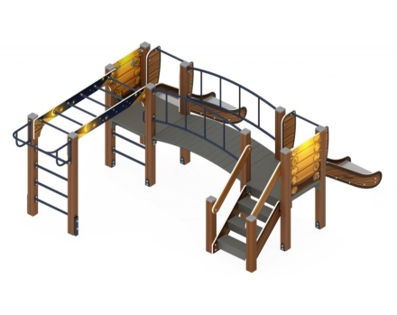 Детская игровая площадка Карапуз Эко ДИК 1.001.04-02 Н=750, фото 3