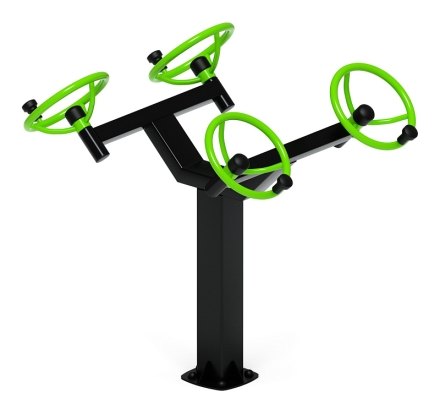 Рули (положение сидя) зеленый - Уличный тренажер - СТ 102-12, фото 5