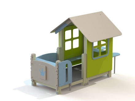 МФ 5.252 Домик с внешними столиком и скамейкой, фото 1