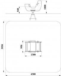 ДИО 4.451 Качалка на пружине двойная, фото 2