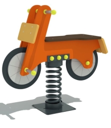 Качалка на пружине КНП Мотоцикл для детской площадки Качалка на пружине КНП Мотоцикл для детской площадки